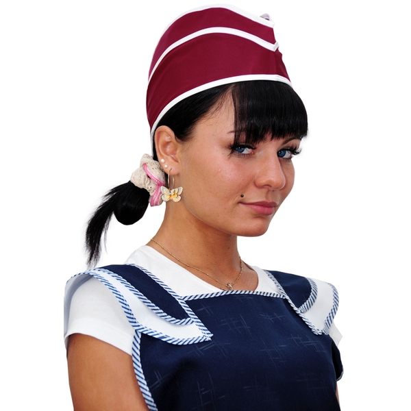 Пилотка нейлон бордовая