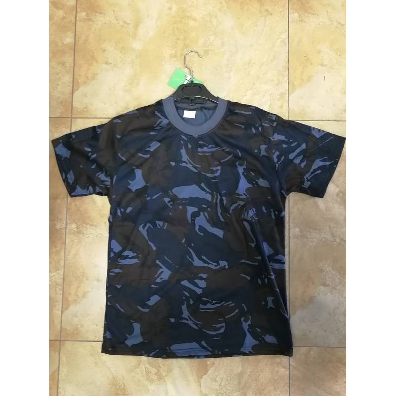 Футболка камуфляж синяя