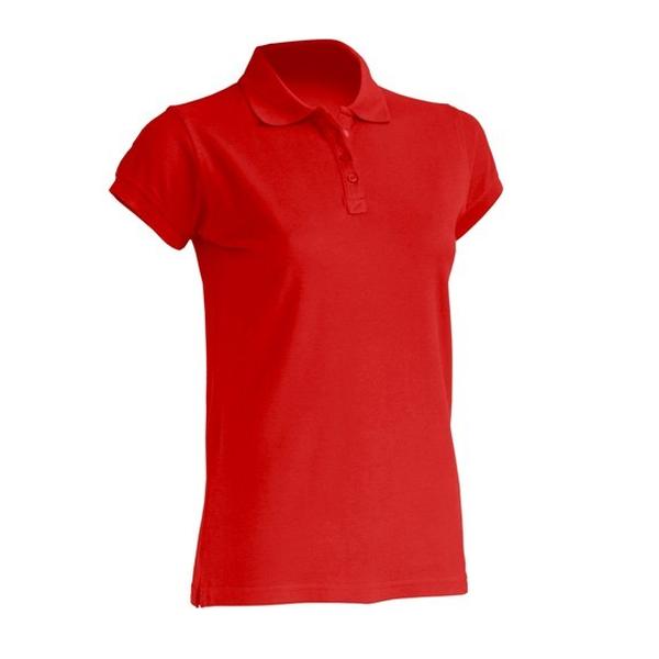 Футболка поло JHK женская красная