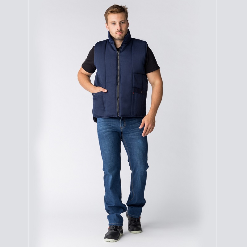 Жилет ФАКЕЛ УНИВЕРСАЛЬНЫЙ утепленный темно-синий мужской 1