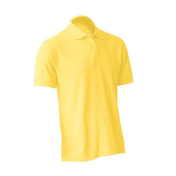 Футболка поло JHK светло-желтая