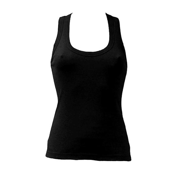 Футболка JHK без рукавов женская черная (1)