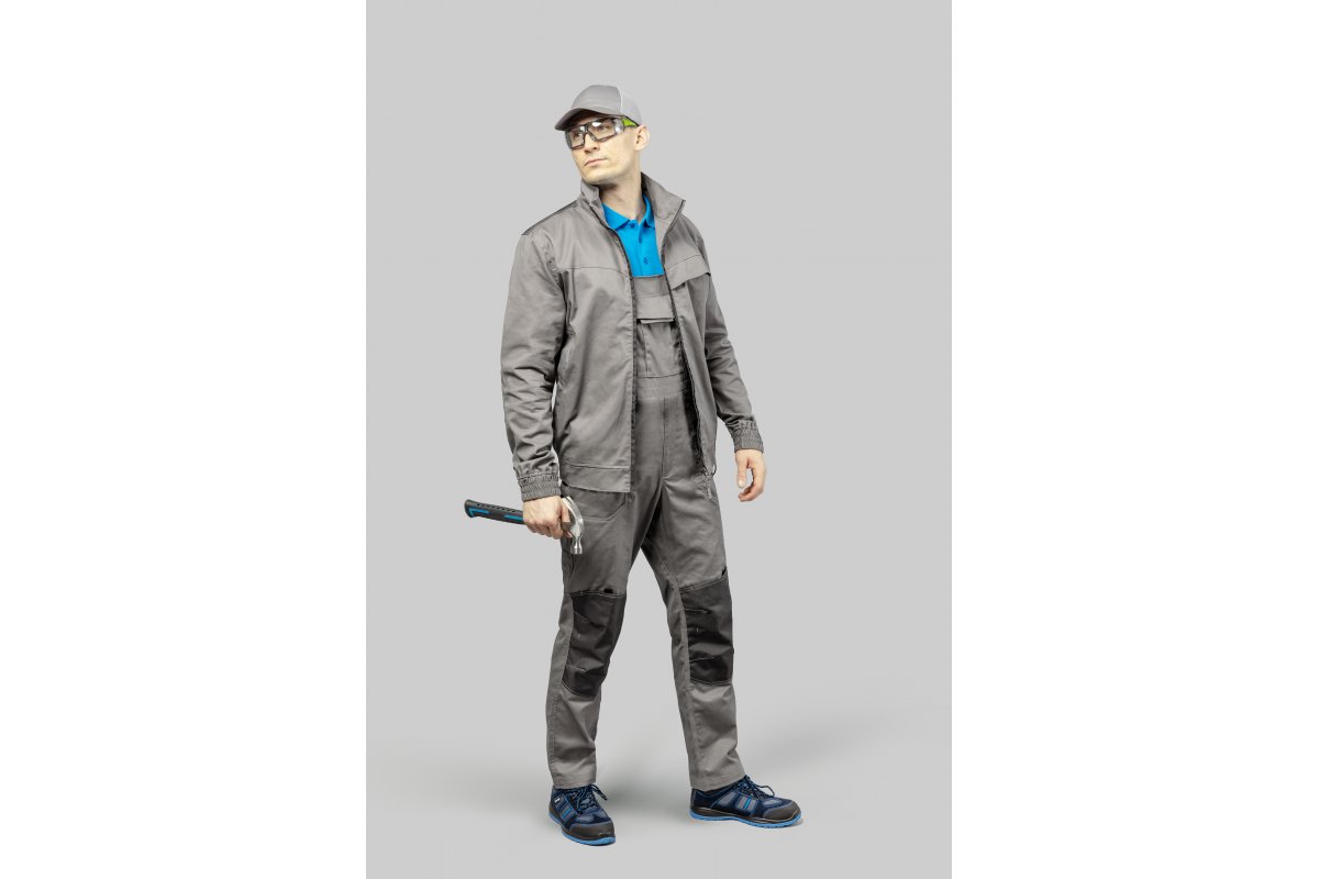 KALMIT_HT5K803_bluza-ochronna_KALMIT_HT5K804_ogrodniczki-ochronne_PLAUER_HT5K572_polbuty-ochronne